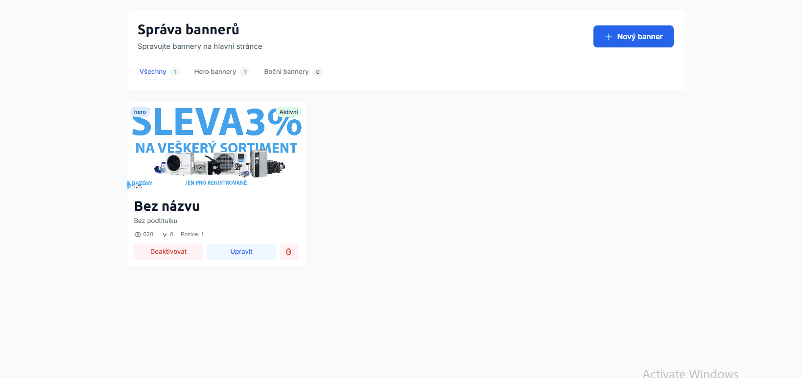 Správa Bannerů